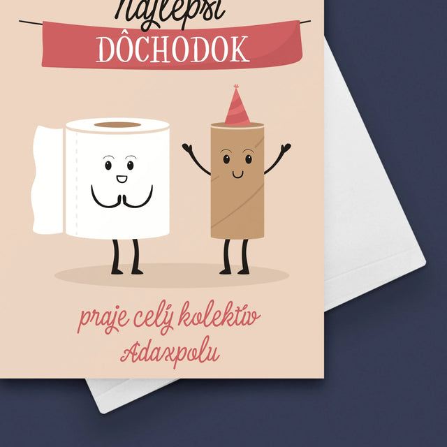 Meno A Podpis: Najlepší Dôchodok - Kartička S Prianiami