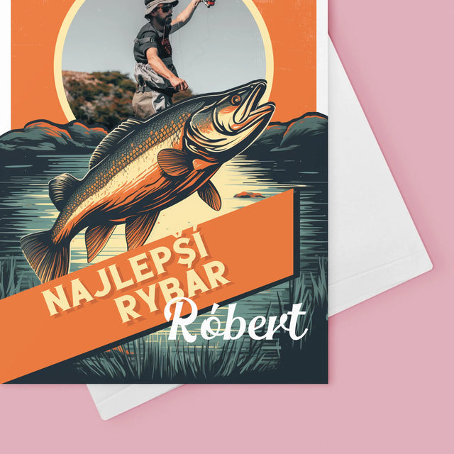 Fotografia A Podpis: Najlepší Rybár - Kartička S Prianiami