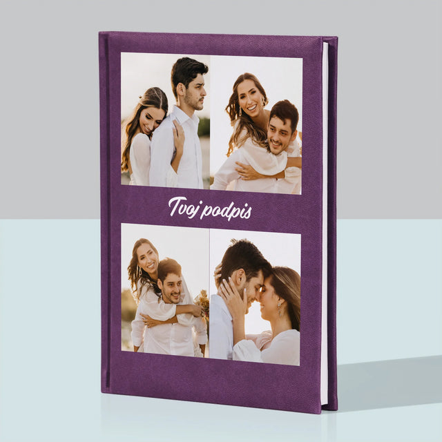 Fotokoláž: 4 Fotografie A Podpis - Zápisník