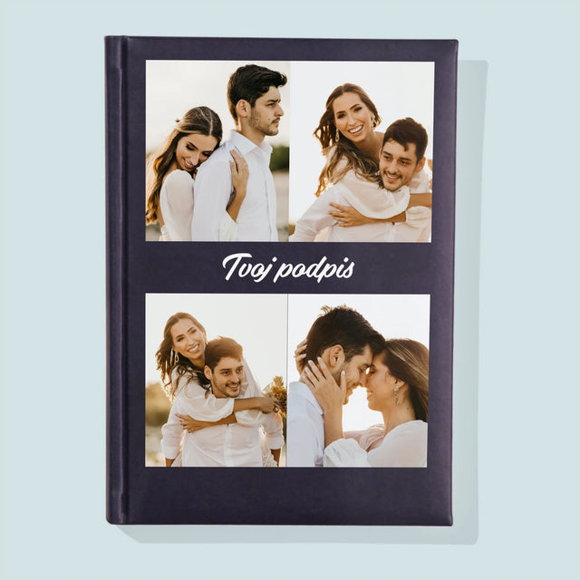 Fotokoláž: 4 Fotografie A Podpis - Zápisník