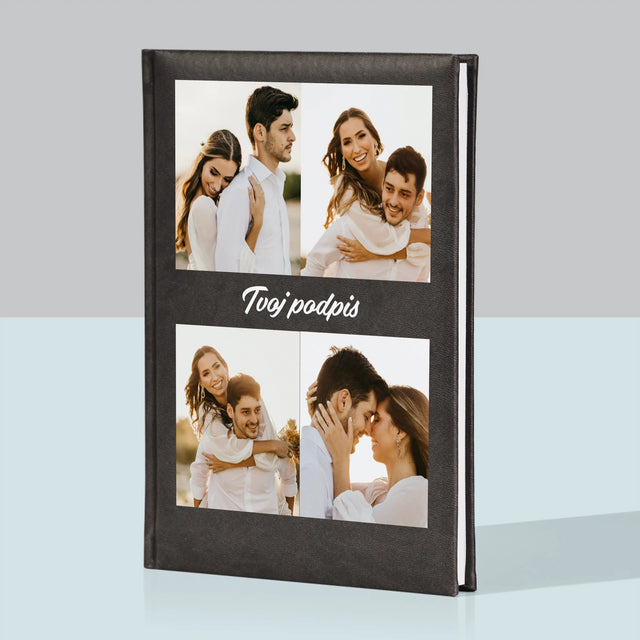 Fotokoláž: 4 Fotografie A Podpis - Zápisník