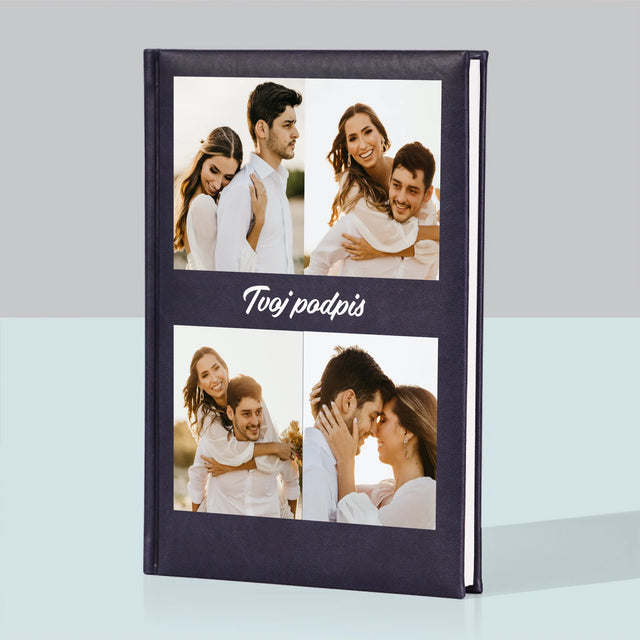 Fotokoláž: 4 Fotografie A Podpis - Zápisník