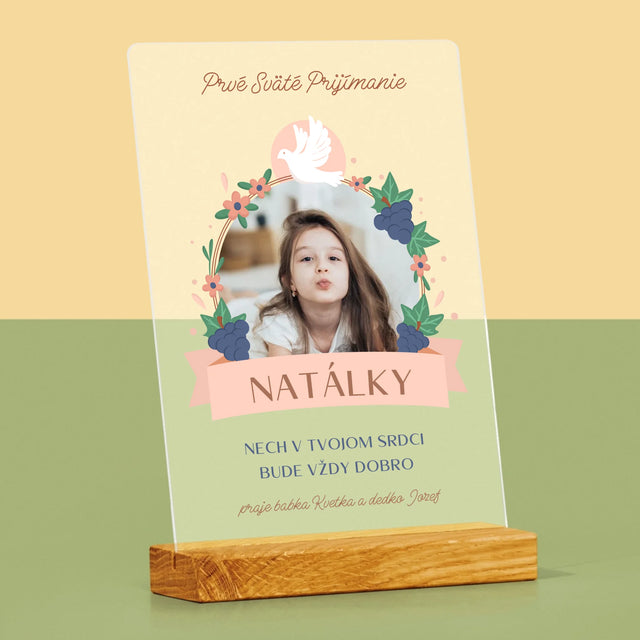 Fotografia A Podpis: Dobro V Srdci Prijímanie - Tlač Na Akrylové Sklo (Vertikálne)