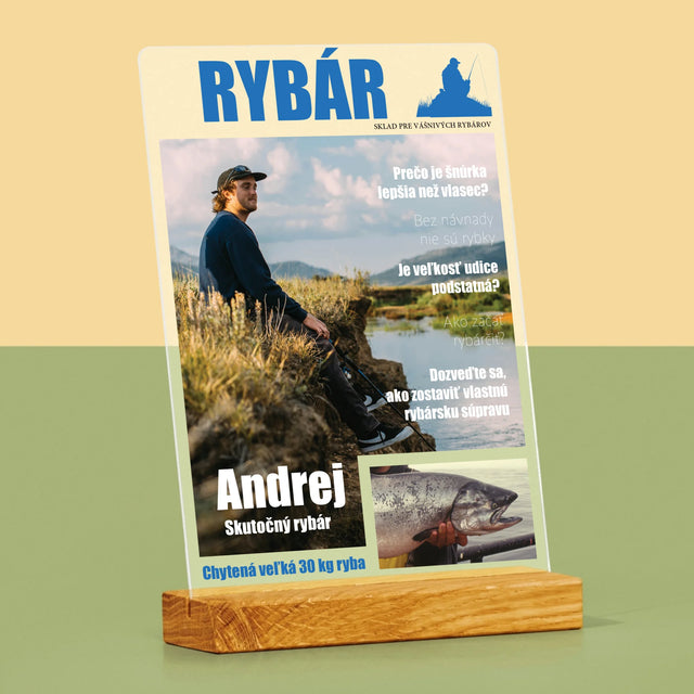 Obálka Časopisu: Rybár - Tlač Na Akrylové Sklo (Vertikálne)