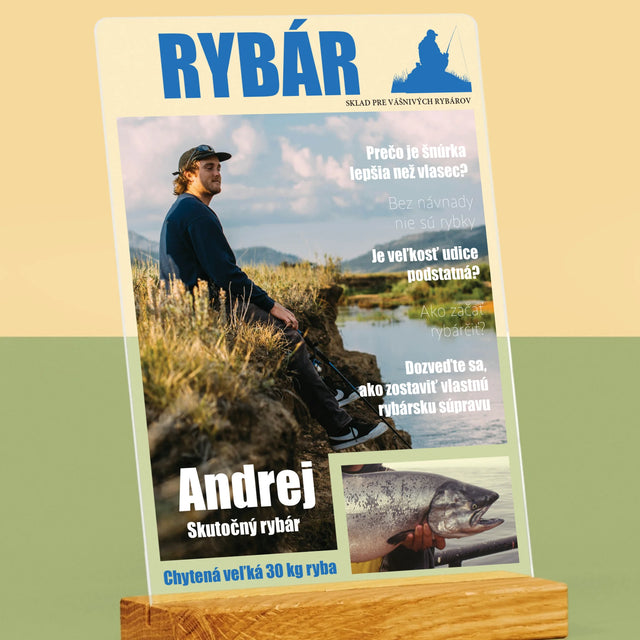 Obálka Časopisu: Rybár - Tlač Na Akrylové Sklo (Vertikálne)