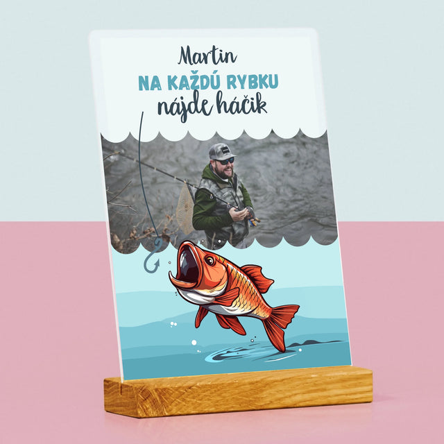 Fotografia A Podpis: Nájde Háčik - Tlač Na Akrylové Sklo (Vertikálne)