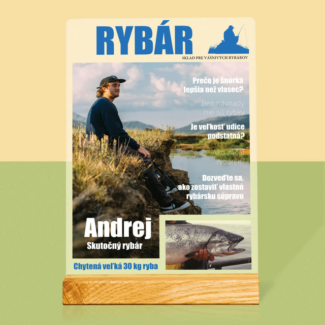Obálka Časopisu: Rybár - Tlač Na Akrylové Sklo (Vertikálne)
