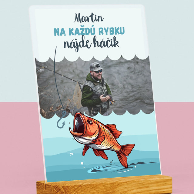 Fotografia A Podpis: Nájde Háčik - Tlač Na Akrylové Sklo (Vertikálne)