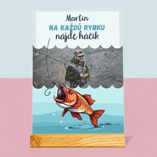 Fotografia A Podpis: Nájde Háčik - Tlač Na Akrylové Sklo (Vertikálne)