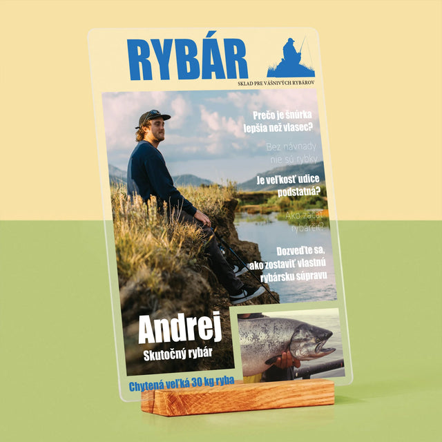 Obálka Časopisu: Rybár - Tlač Na Akrylové Sklo (Vertikálne)