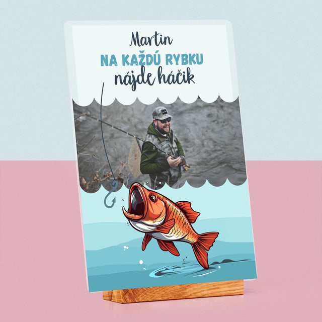 Fotografia A Podpis: Nájde Háčik - Tlač Na Akrylové Sklo (Vertikálne)