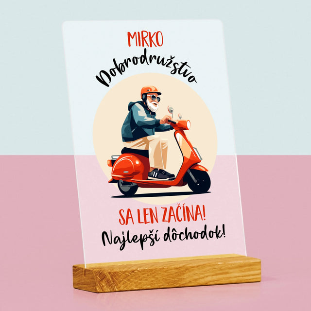 Meno A Podpis: Dobrodružstvo Sa Len Začína - Tlač Na Akrylové Sklo (Vertikálne)