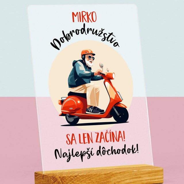 Meno A Podpis: Dobrodružstvo Sa Len Začína - Tlač Na Akrylové Sklo (Vertikálne)