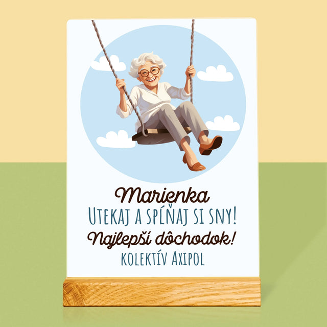 Meno A Podpis: Nech Sa Splnia Tvoje Túžby - Tlač Na Akrylové Sklo (Vertikálne)