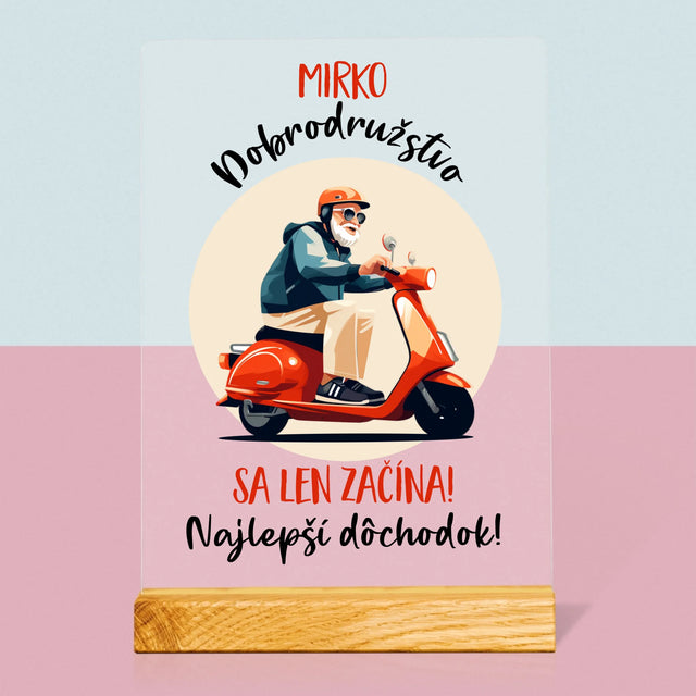 Meno A Podpis: Dobrodružstvo Sa Len Začína - Tlač Na Akrylové Sklo (Vertikálne)