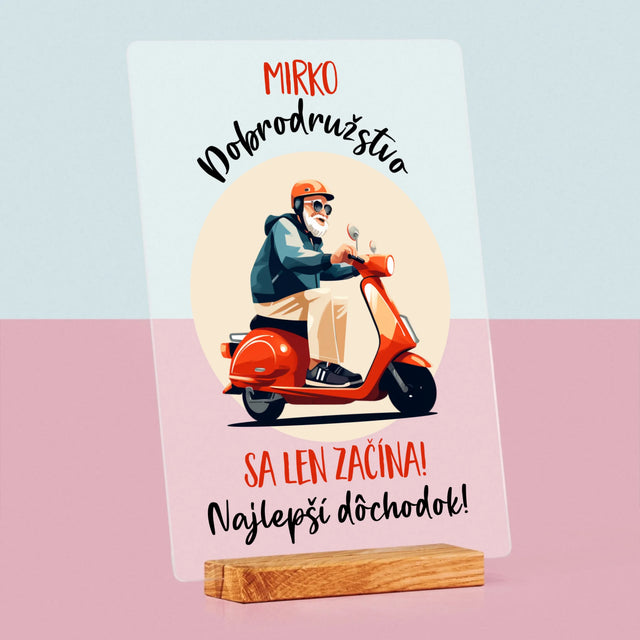 Meno A Podpis: Dobrodružstvo Sa Len Začína - Tlač Na Akrylové Sklo (Vertikálne)