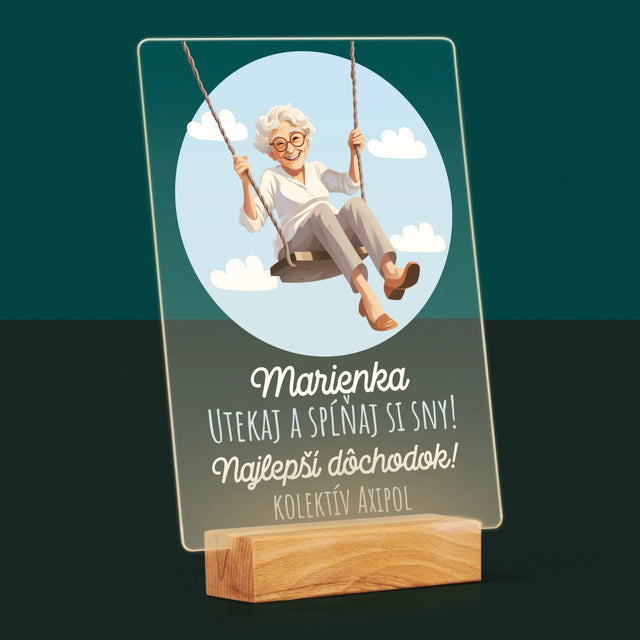 Meno A Podpis: Nech Sa Splnia Tvoje Túžby - Tlač Na Akrylové Sklo (Vertikálne)