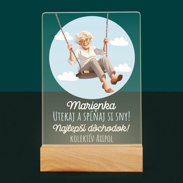 Meno A Podpis: Nech Sa Splnia Tvoje Túžby - Tlač Na Akrylové Sklo (Vertikálne)