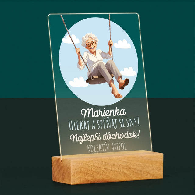 Meno A Podpis: Nech Sa Splnia Tvoje Túžby - Tlač Na Akrylové Sklo (Vertikálne)