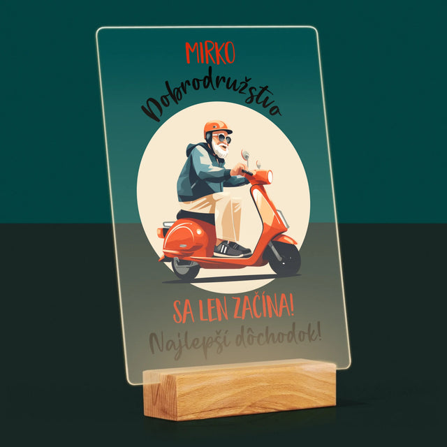 Meno A Podpis: Dobrodružstvo Sa Len Začína - Tlač Na Akrylové Sklo (Vertikálne)