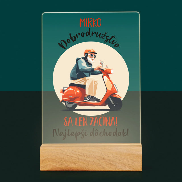 Meno A Podpis: Dobrodružstvo Sa Len Začína - Tlač Na Akrylové Sklo (Vertikálne)