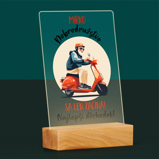 Meno A Podpis: Dobrodružstvo Sa Len Začína - Tlač Na Akrylové Sklo (Vertikálne)