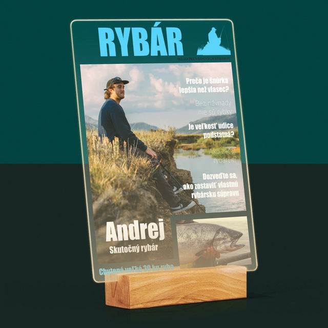 Obálka Časopisu: Rybár - Tlač Na Akrylové Sklo (Vertikálne)