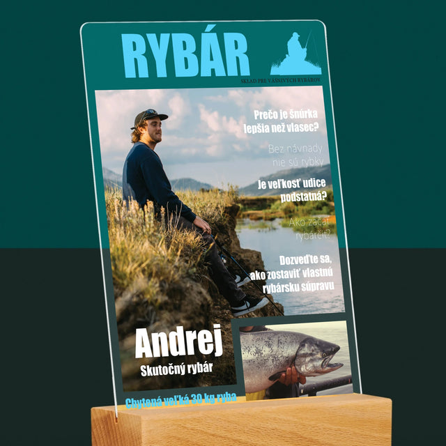 Obálka Časopisu: Rybár - Tlač Na Akrylové Sklo (Vertikálne)