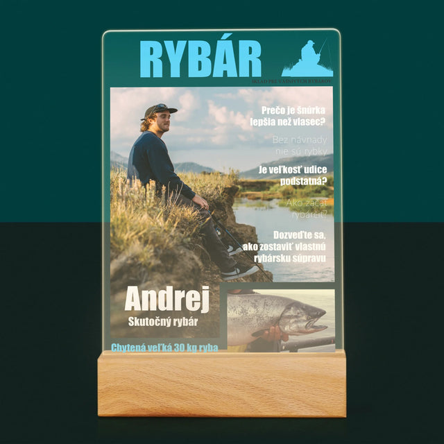 Obálka Časopisu: Rybár - Tlač Na Akrylové Sklo (Vertikálne)