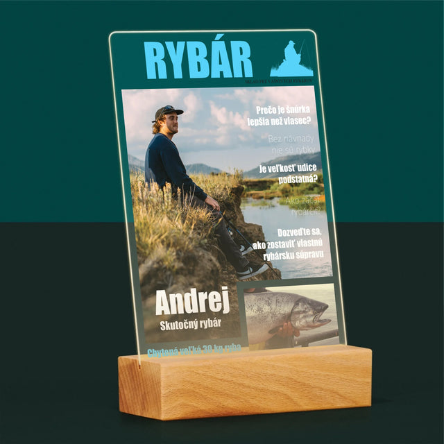 Obálka Časopisu: Rybár - Tlač Na Akrylové Sklo (Vertikálne)