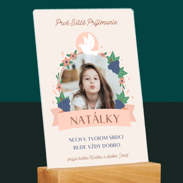 Fotografia A Podpis: Dobro V Srdci Prijímanie - Tlač Na Akrylové Sklo (Vertikálne)