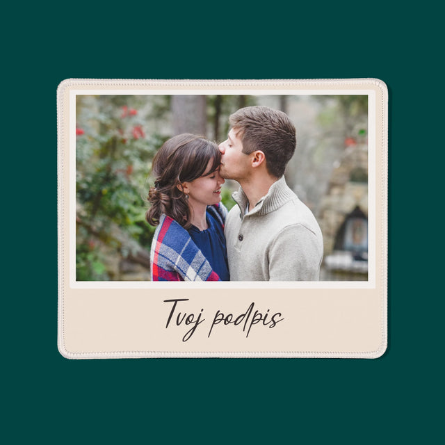 Fotografia A Podpis: Tvoja Fotografia A Podpis - Podložka Pod Myš