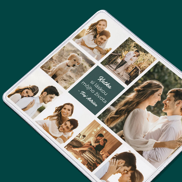 Fotokoláž: Milostná Koláž - Podložka Pod Myš