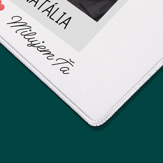 Fotografia A Podpis: Milujem Ťa Fotografia - Podložka Pod Myš