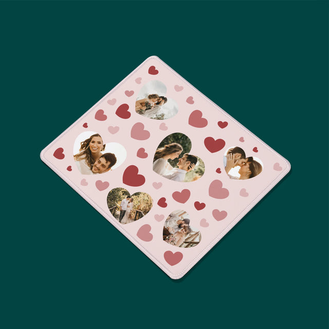 Fotokoláž: Srdce Fotografie - Podložka Pod Myš