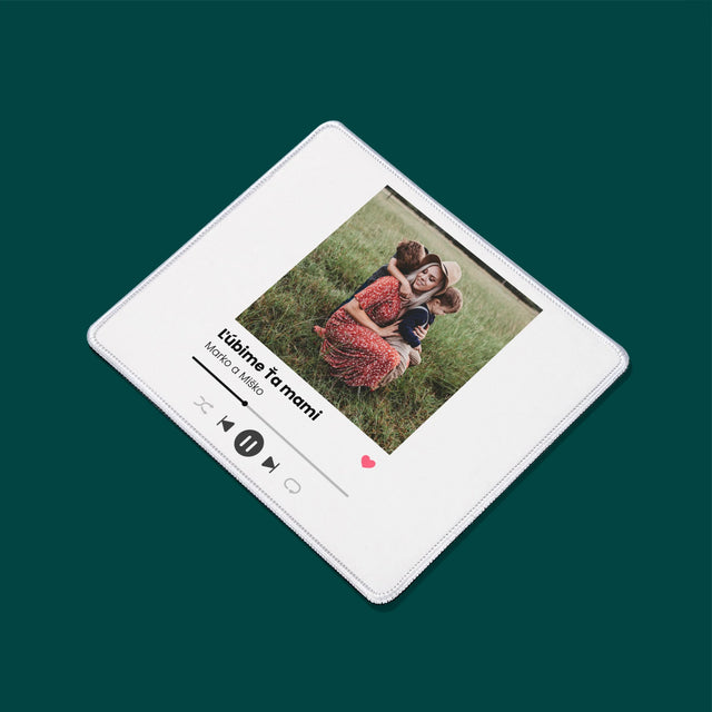 Fotografia A Podpis: Ľúbime Ťa Mami - Podložka Pod Myš