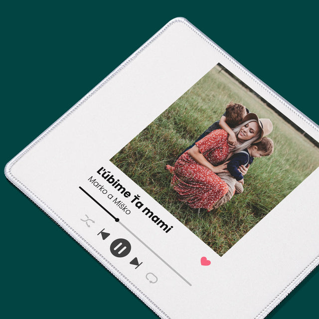 Fotografia A Podpis: Ľúbime Ťa Mami - Podložka Pod Myš