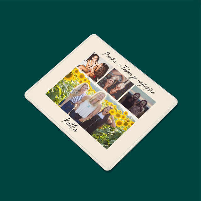 Fotokoláž: Najlepšia Kamarátka - Podložka Pod Myš