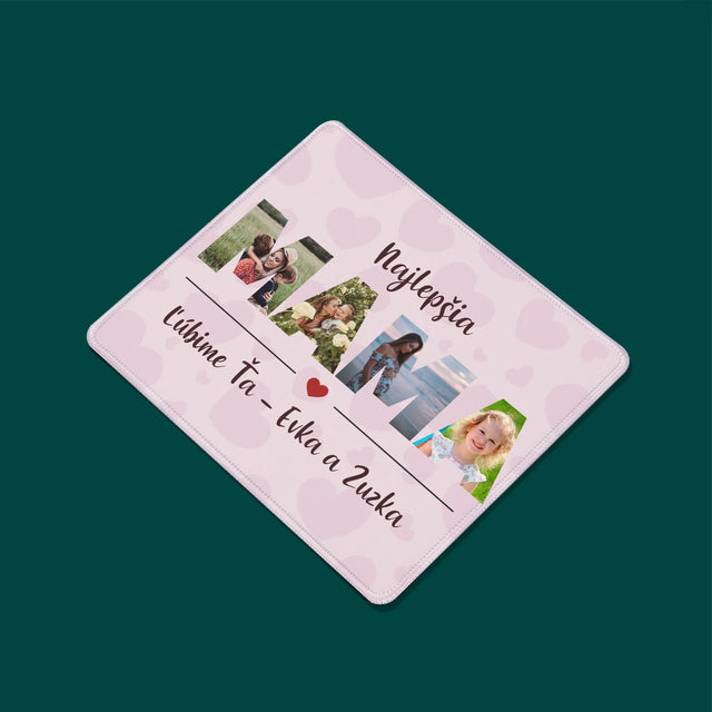 Slovo Z Fotografií: Mama Z Tvojich Fotografií - Podložka Pod Myš