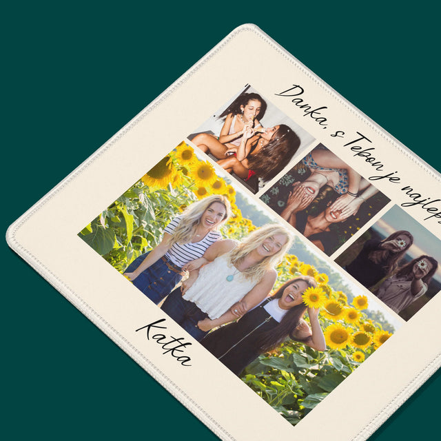 Fotokoláž: Najlepšia Kamarátka - Podložka Pod Myš