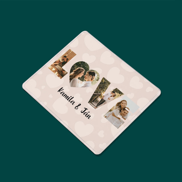 Slovo Z Fotografií: Love Z Tvojich Fotografií - Podložka Pod Myš