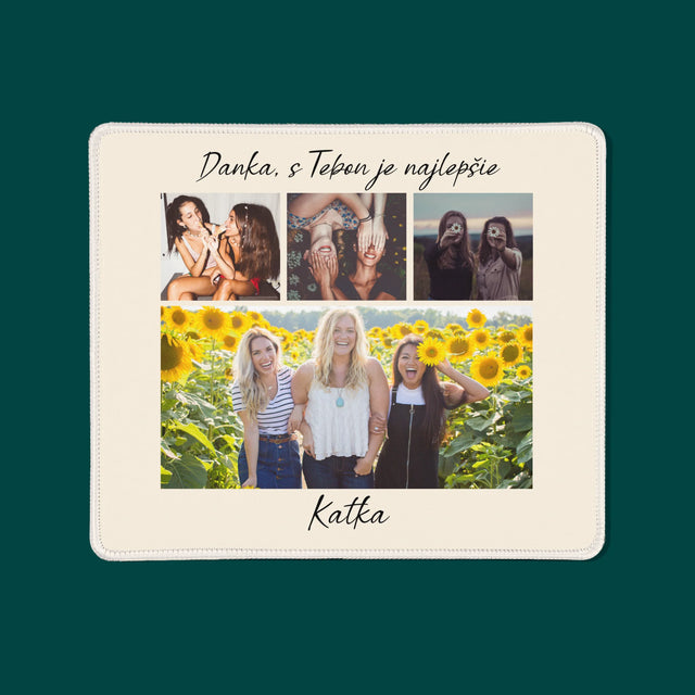 Fotokoláž: Najlepšia Kamarátka - Podložka Pod Myš