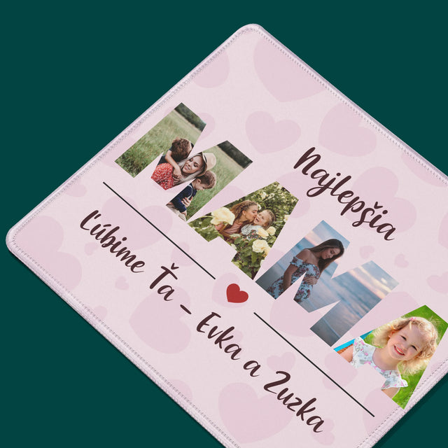 Slovo Z Fotografií: Mama Z Tvojich Fotografií - Podložka Pod Myš