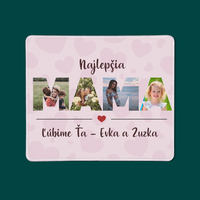 Slovo Z Fotografií: Mama Z Tvojich Fotografií - Podložka Pod Myš