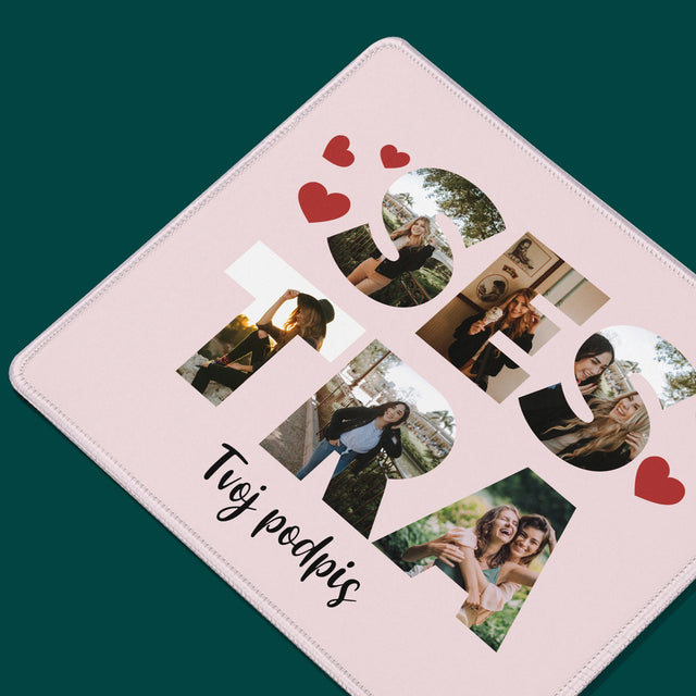 Slovo Z Fotografií: Sestra Z Tvojich Fotografií - Podložka Pod Myš