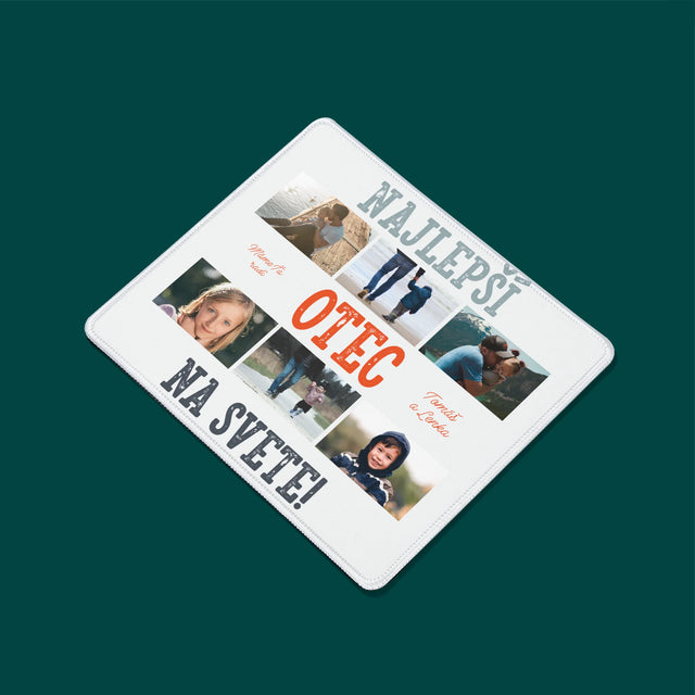 Fotokoláž: Najlepší Otec Na Svete Fotografie - Podložka Pod Myš