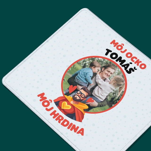 Fotografia A Podpis: Ocko Môj Hrdina - Podložka Pod Myš
