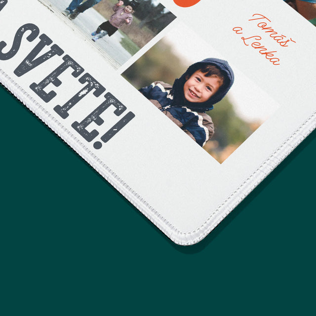 Fotokoláž: Najlepší Otec Na Svete Fotografie - Podložka Pod Myš