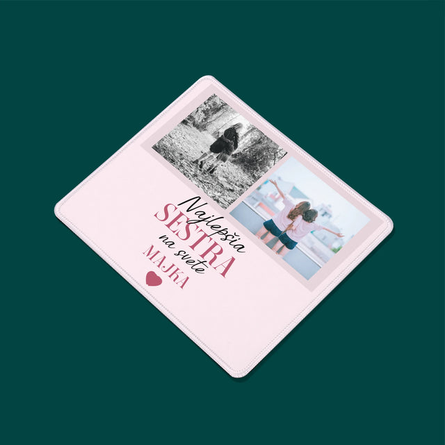 Fotokoláž: Najlepšia Sestra - Podložka Pod Myš