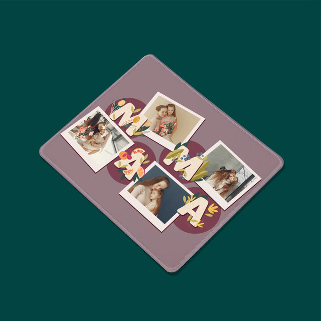 Fotokoláž: Písmená Mama - Podložka Pod Myš